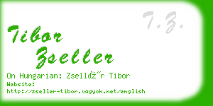 tibor zseller business card